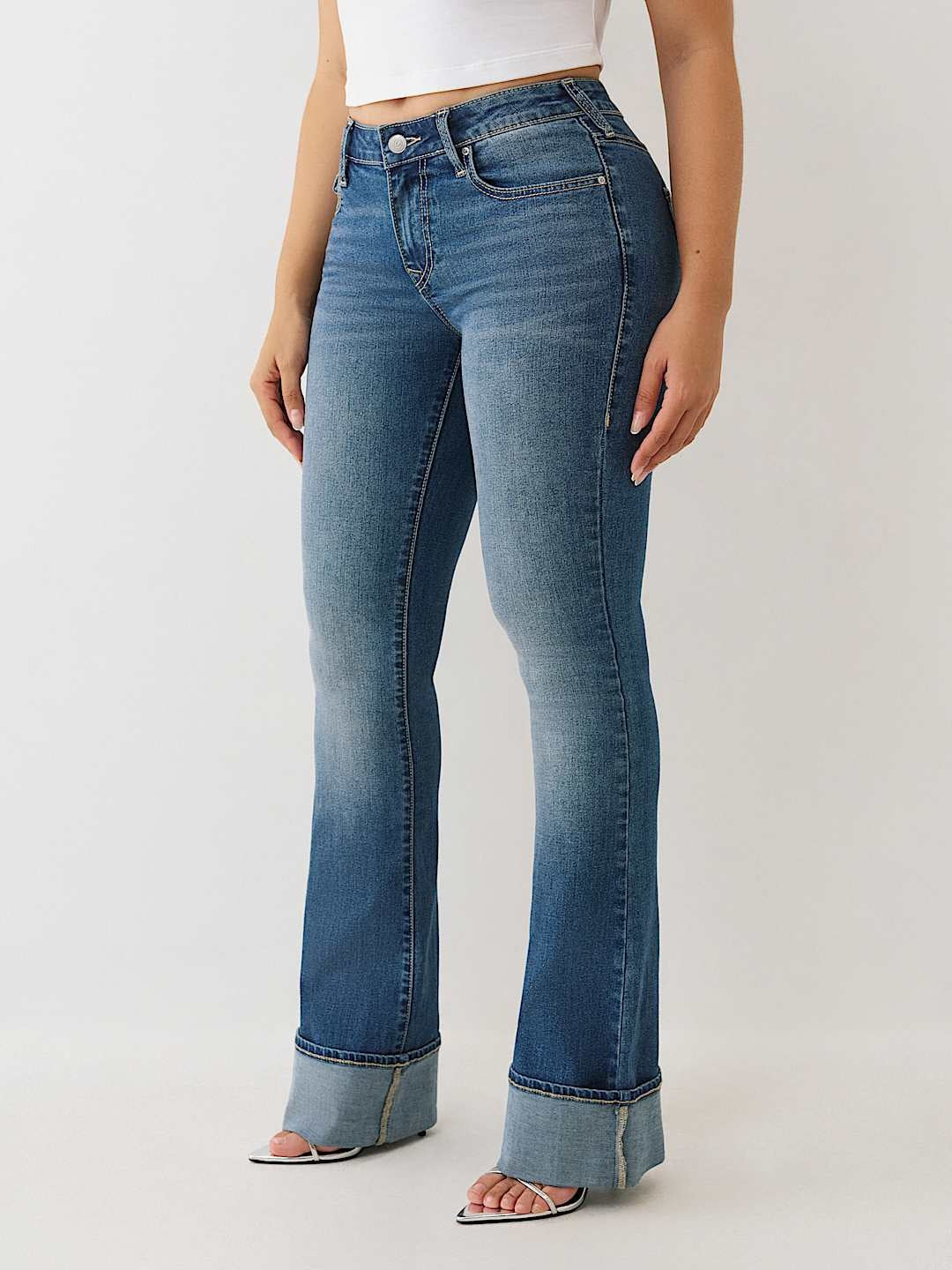 True Religion Jeans Becca Sn Mr Cuff Cut Medium Spiced Orchard Wash