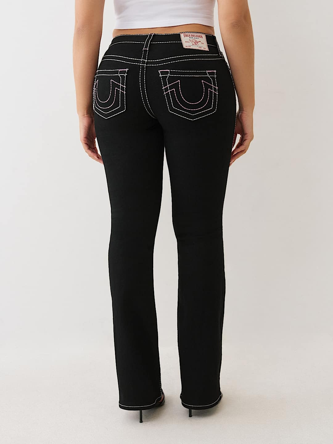 True Religion Jeans Becca Big T Mr Cut Black Rinse
