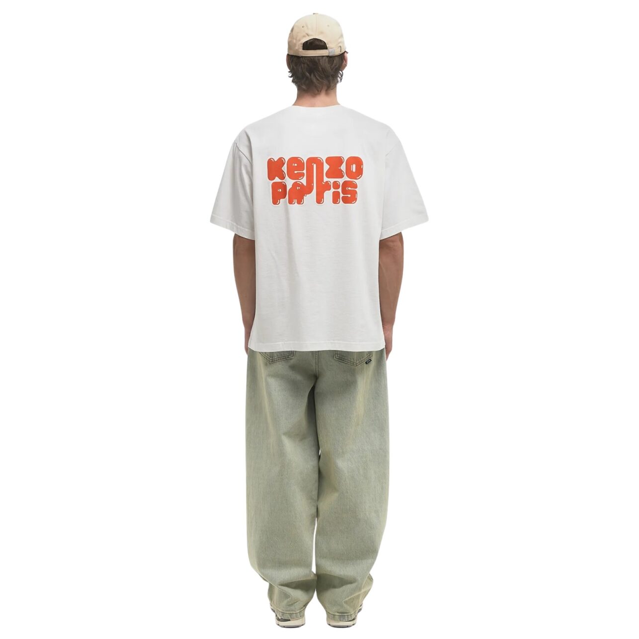 Kenzo T-Shirt Elephant Logo Off White