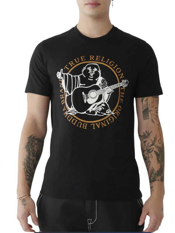 True Religion T-Shirt Buddha Black