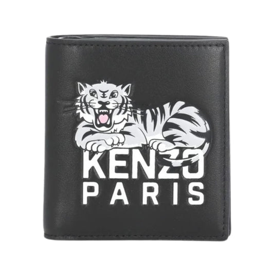 Kenzo Wallet Tiger Logo Black