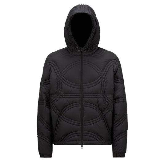 Moncler Jacket Hooded With Zip Logo Black