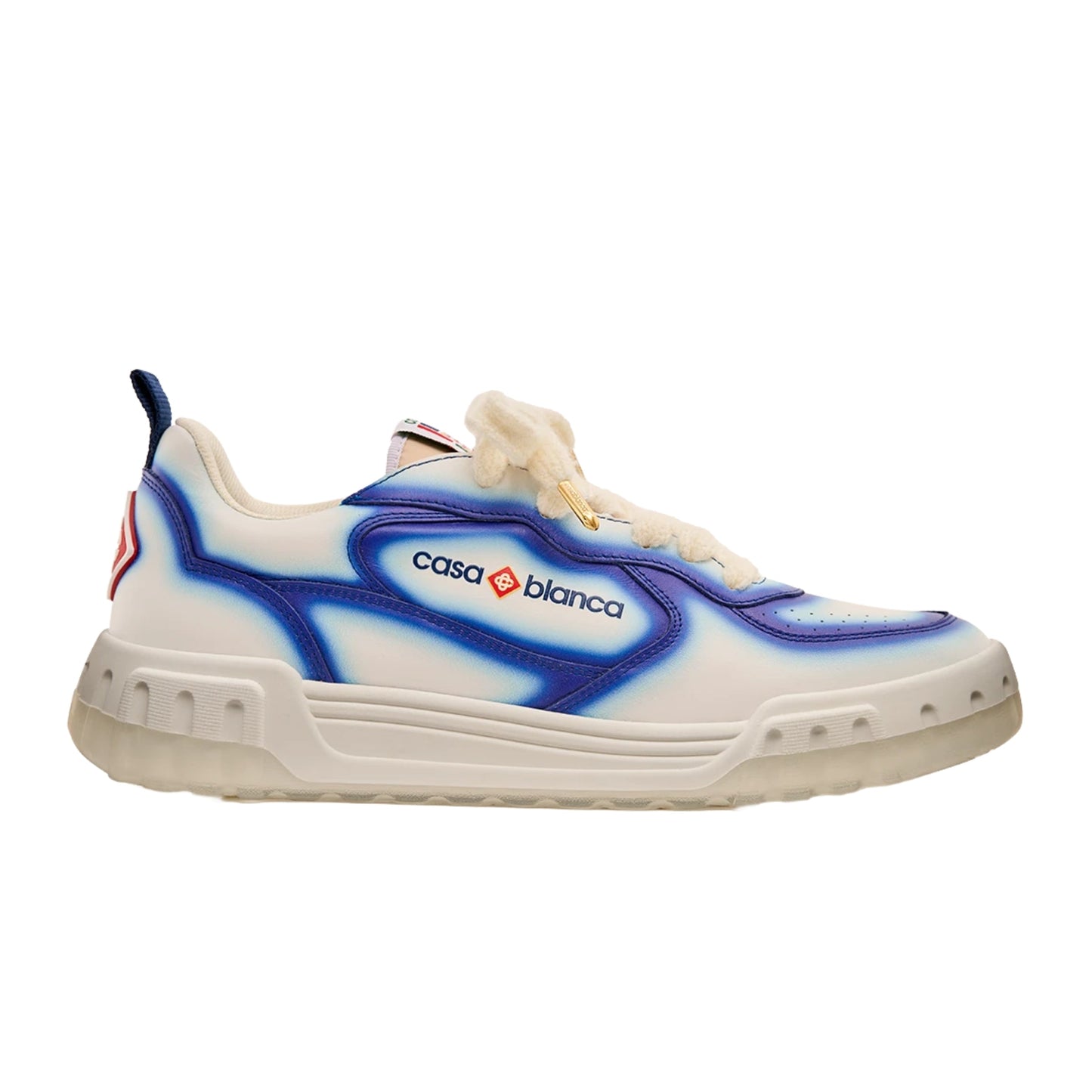 Casablanca Sneaker Ladies Court White-Blue