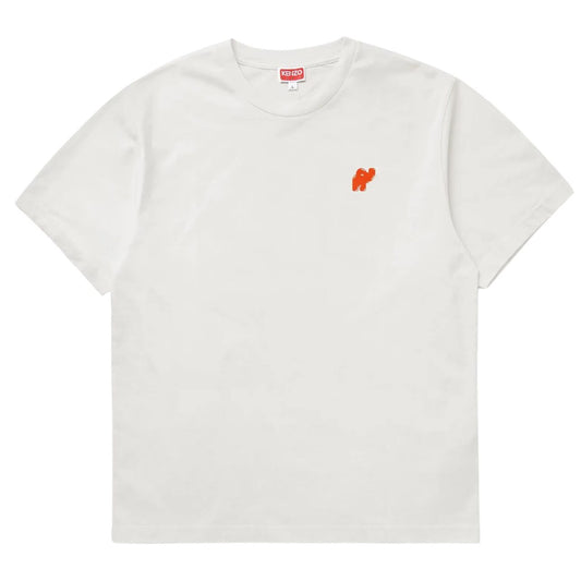Kenzo T-Shirt Elephant Logo Off White
