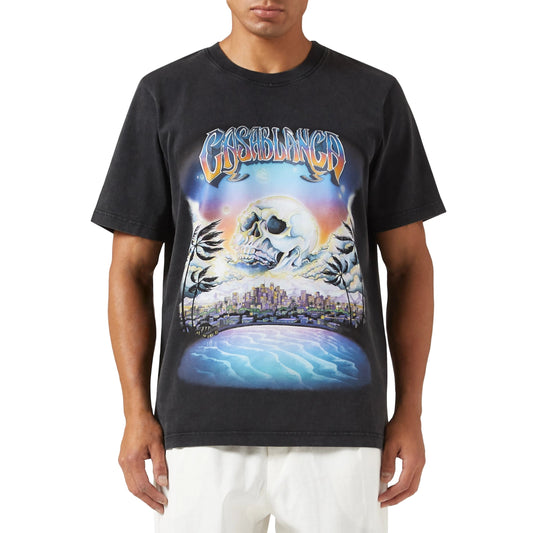 Casablanca T-Shirt Skull Graphic Black
