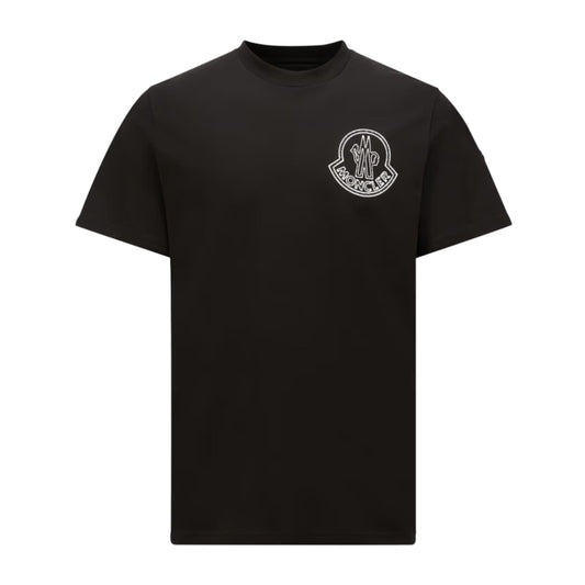 Moncler T-Shirt Logo Black-White