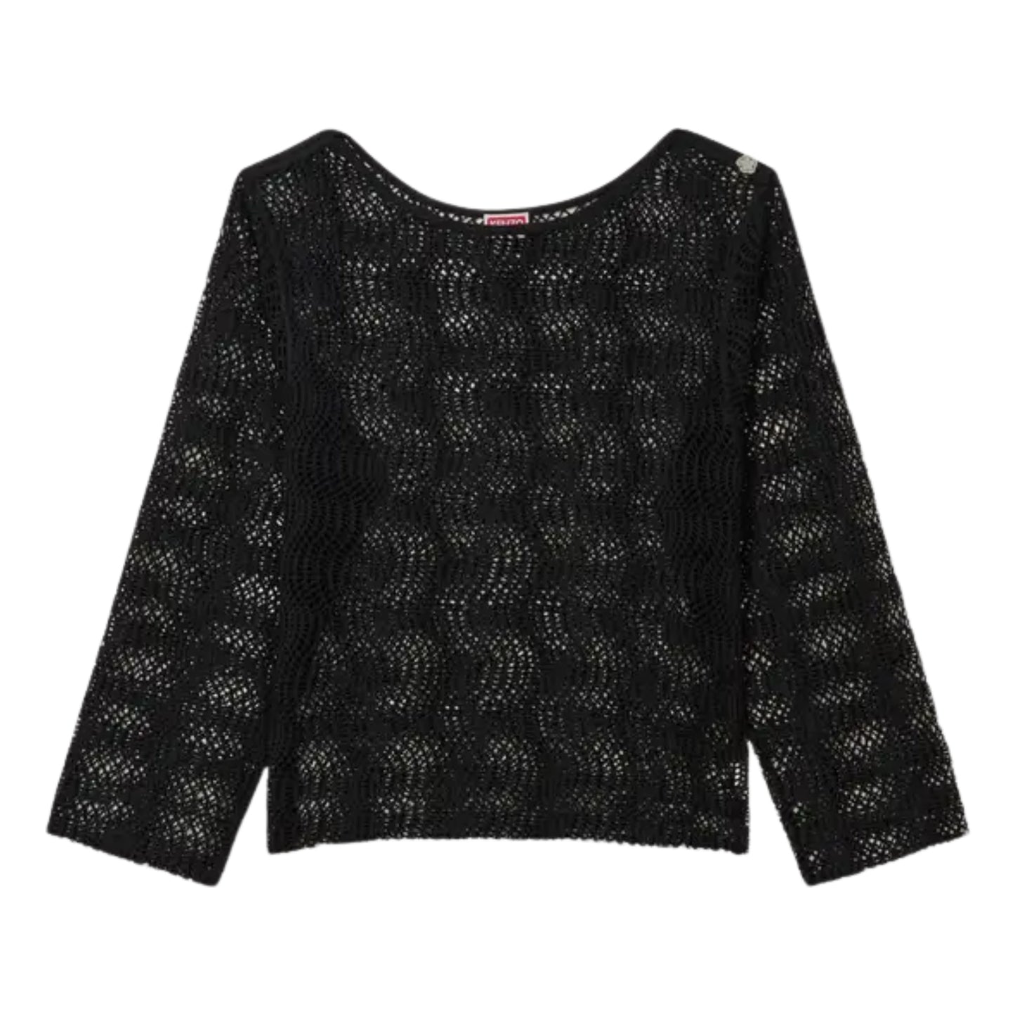 Kenzo Crew Ladies Knit Net Black