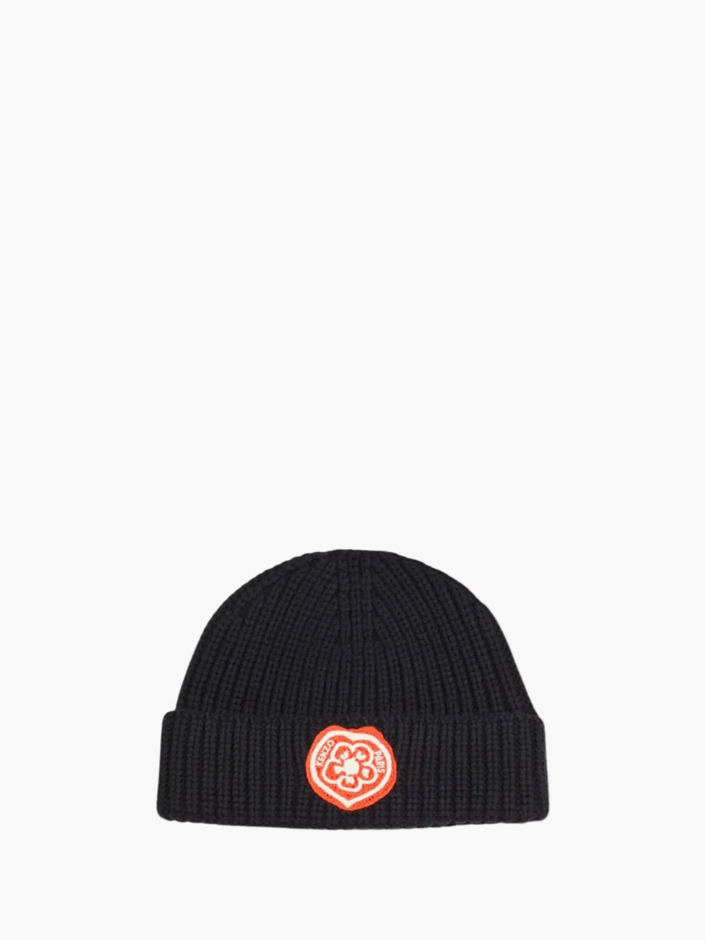 Kenzo Beanie Boke Heart Embroideredd Black