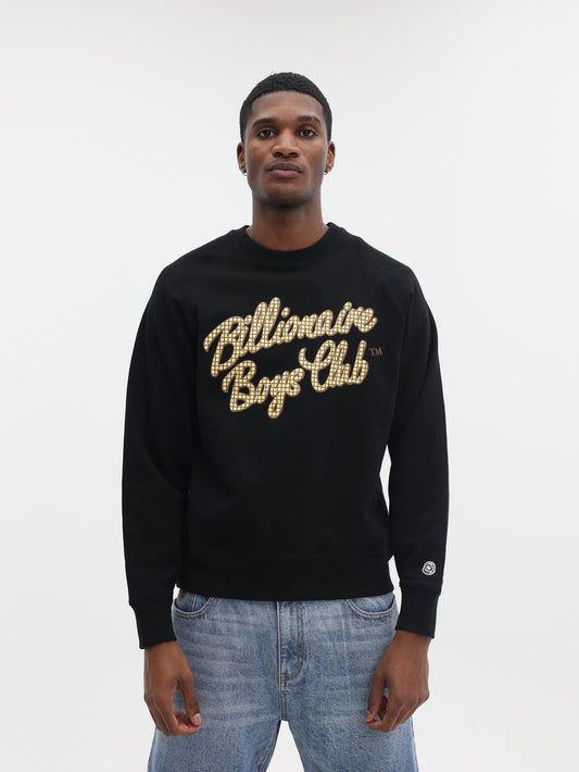 Billionaire Boys Club Script Logo Crewneck Black