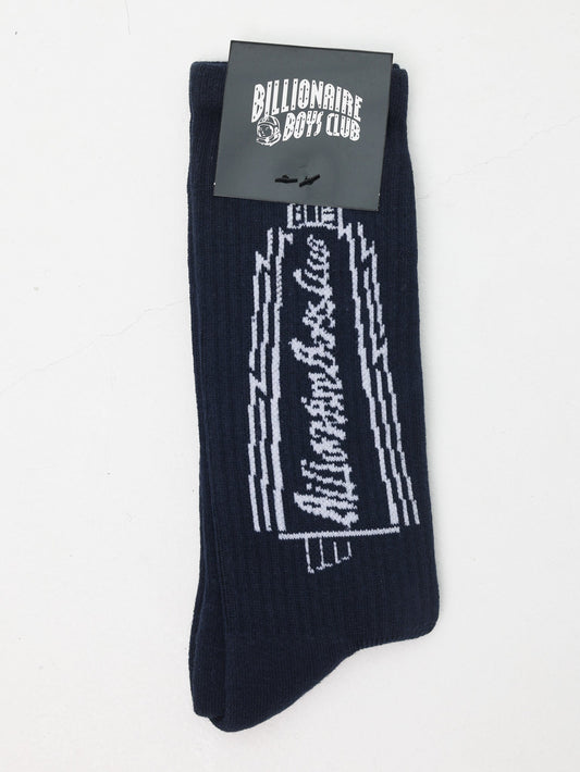 Billionaire Boys Club Rocket Logo Socks Navy