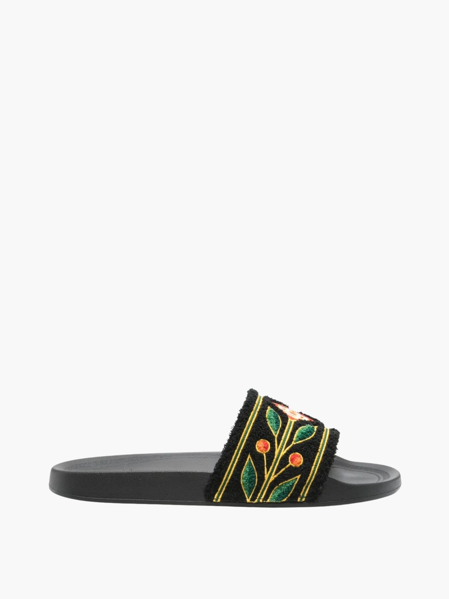 Casablanca Slides CSL17 Embroidered Terry Black