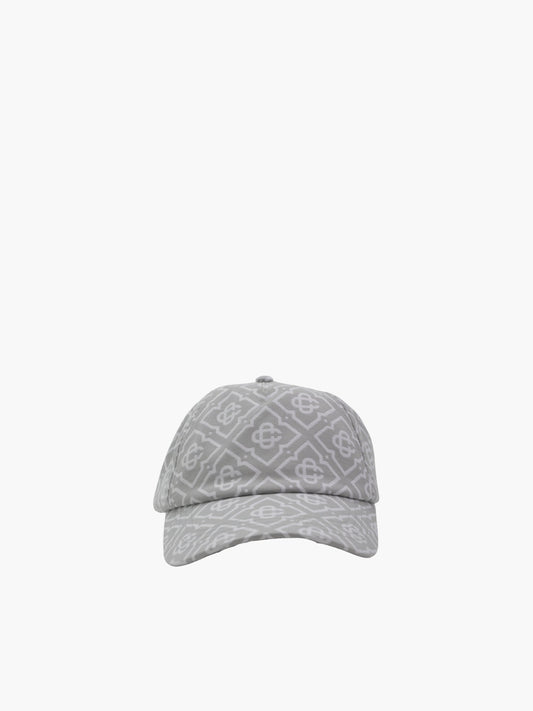 Casablanca Cap  Monogram Jacquard Grey