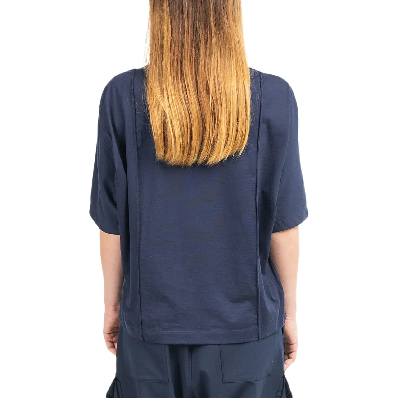 Y-3 T-Shirt Ladies Logo Navy