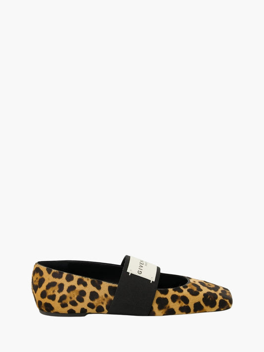 Givenchy Shoe Gs99 Squared Ballerina Black-Beige
