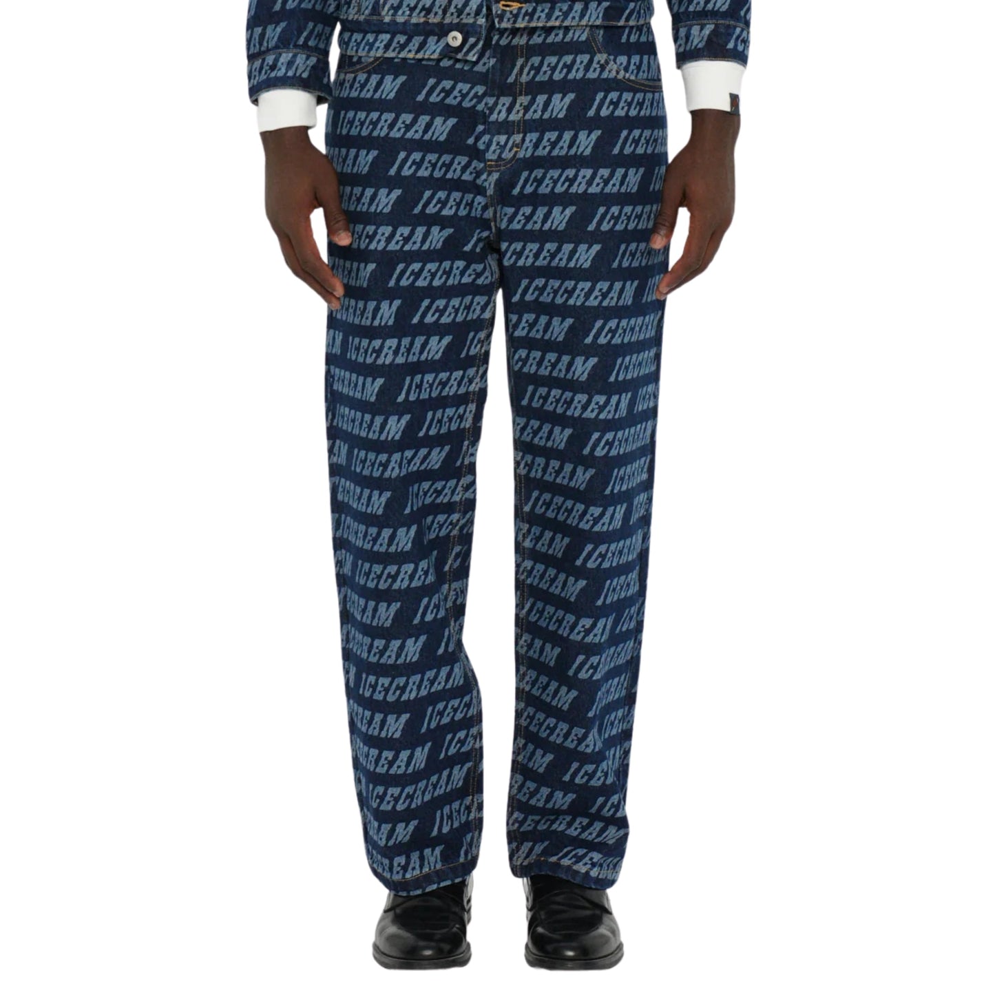Icecream Repeat Logo Double Scoop Denim Pants Indigo