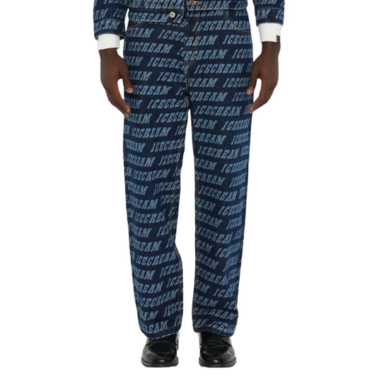 Icecream Repeat Logo Double Scoop Denim Pants Indigo