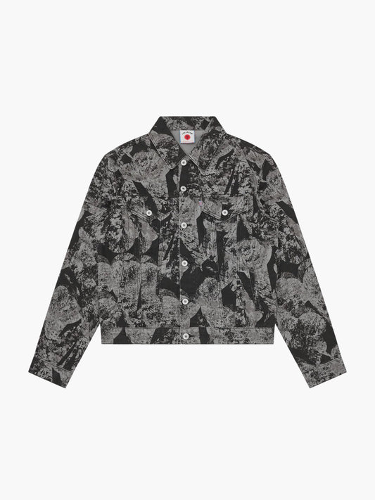 Ice-cream Jacket Camo Black Wash Grey