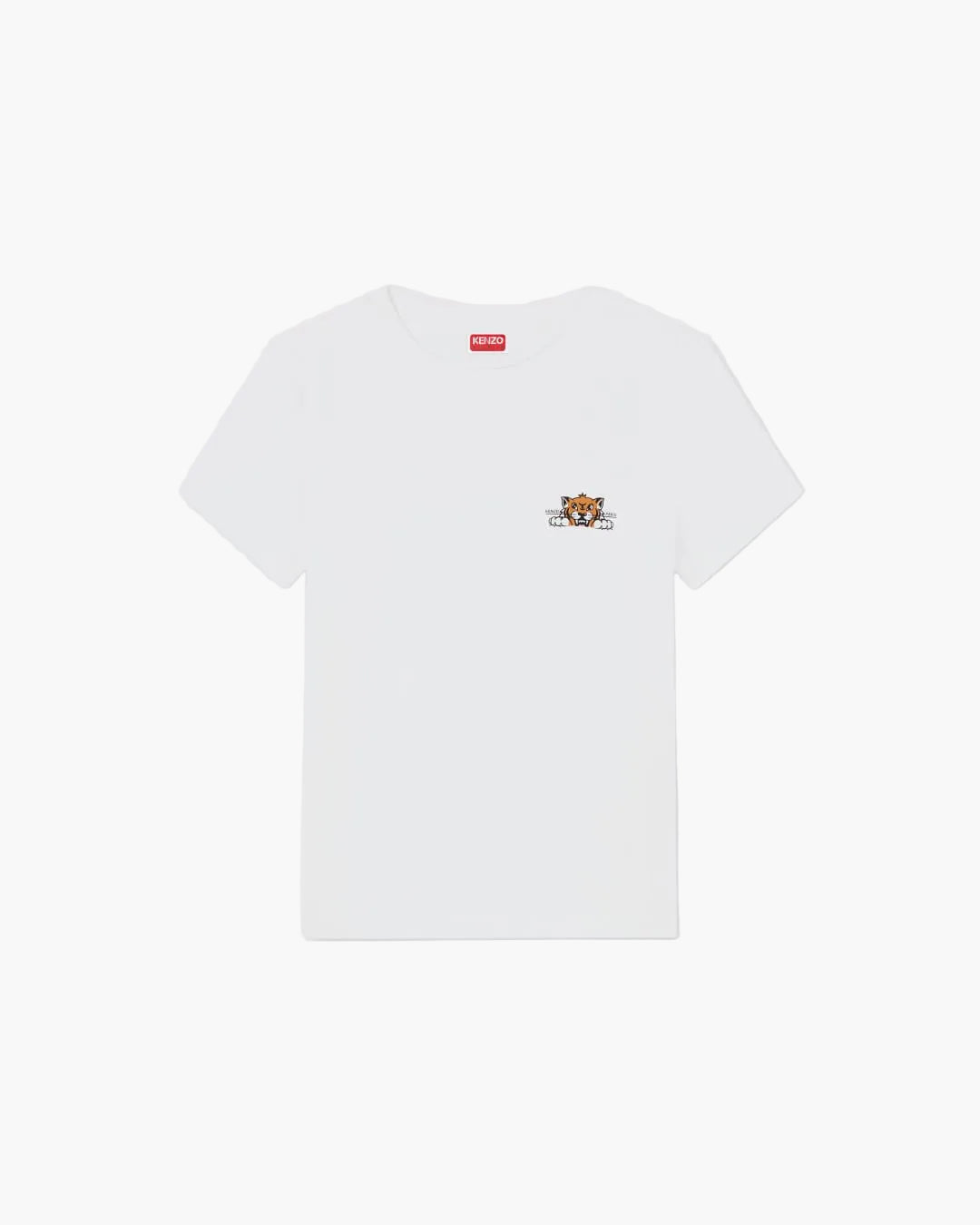 Kenzo T-Shirt Gots Wild Tiger Printed Off White