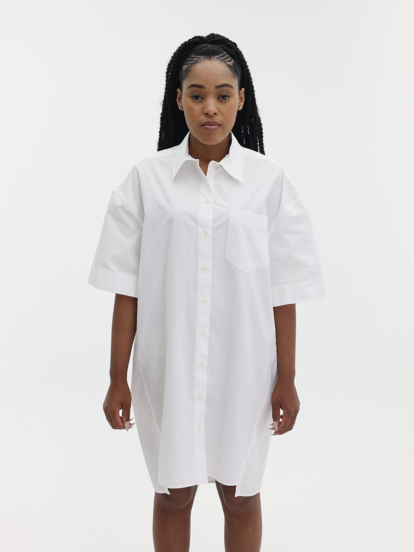 Kenzo Dress Woven Cotton White