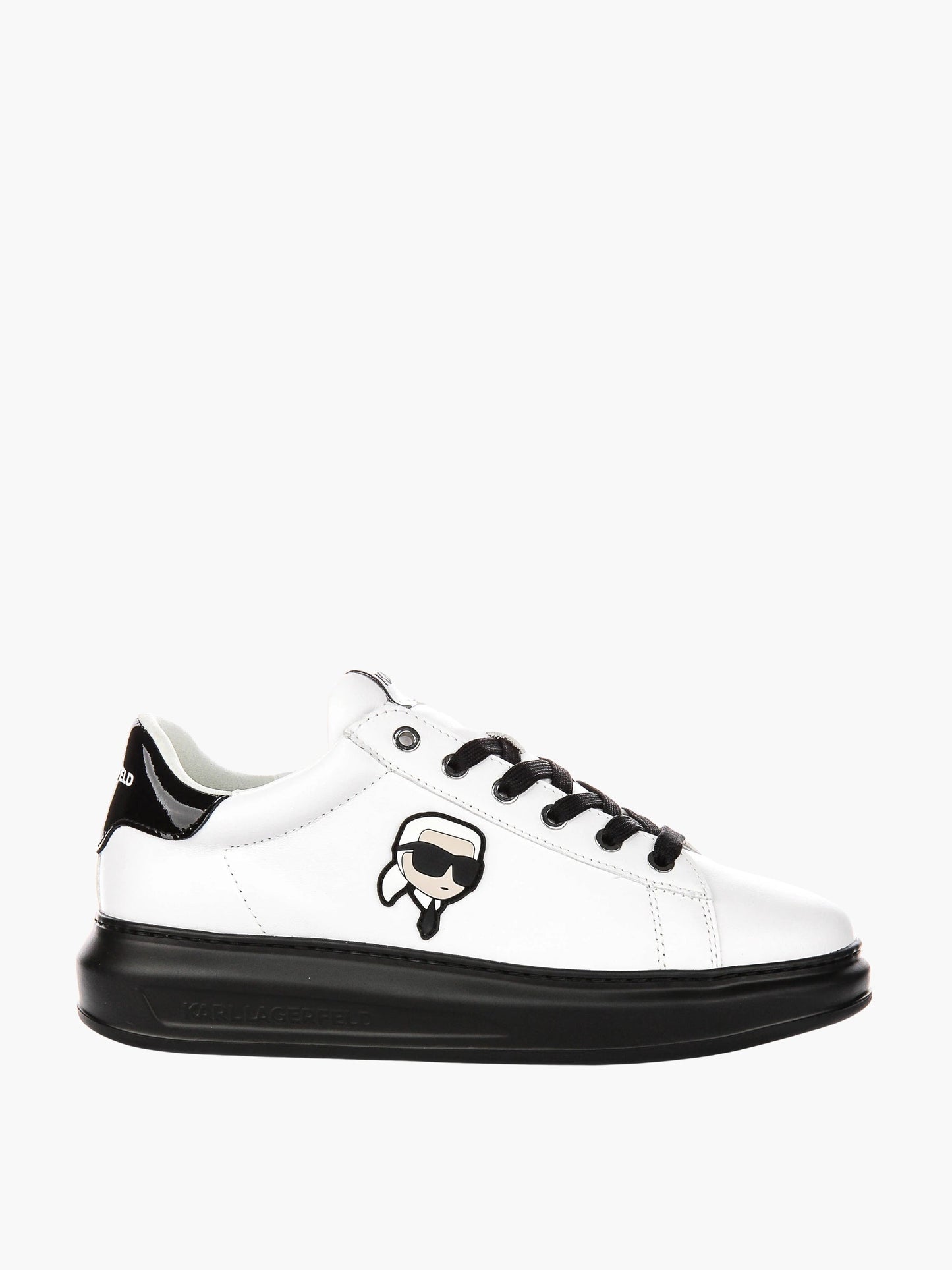 Karl Lagerfeld Sneaker Kl583 Kapri Kushion Lo Lace Lthr White-Black