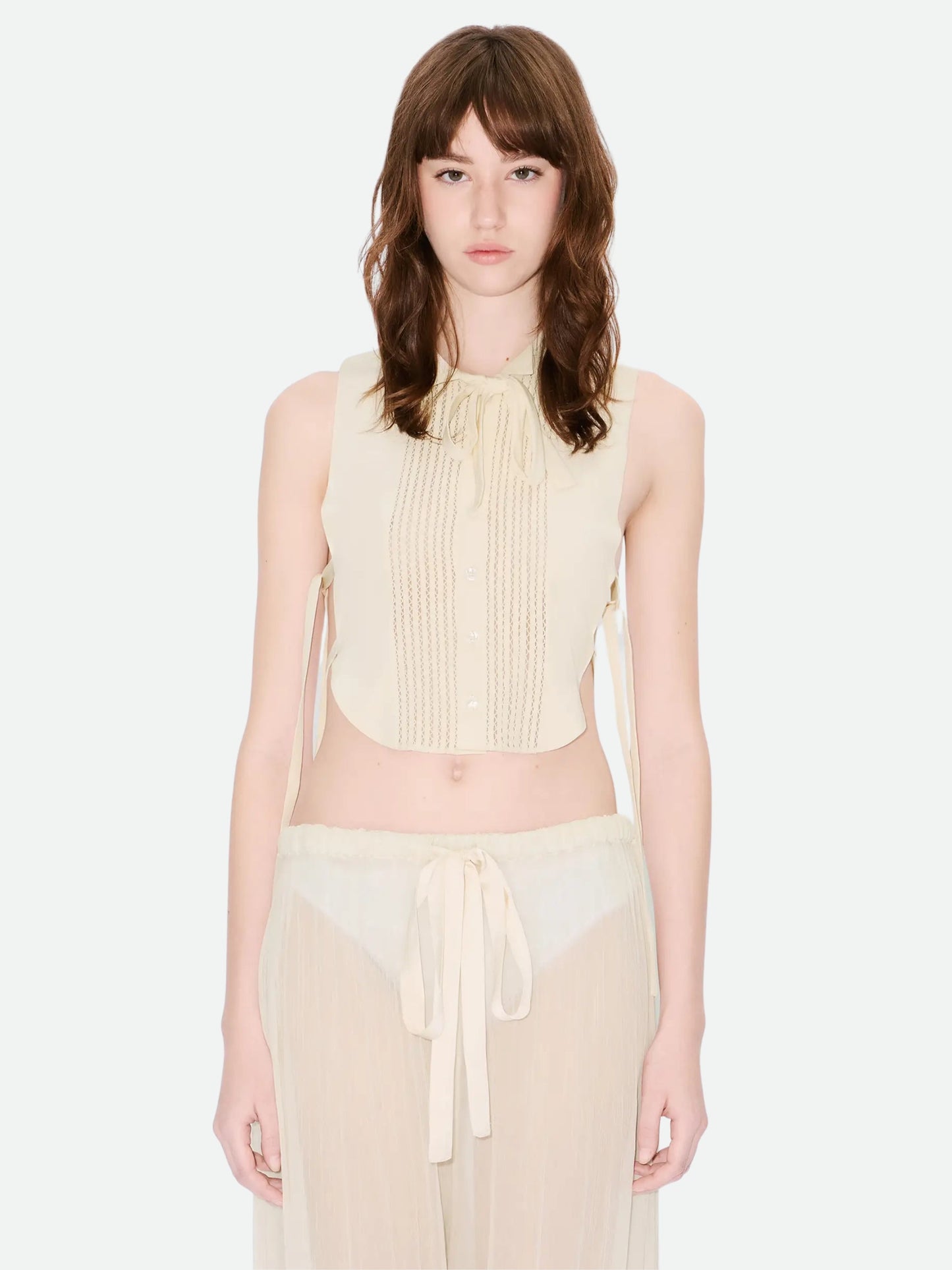 Kenzo Top Bows Ecru