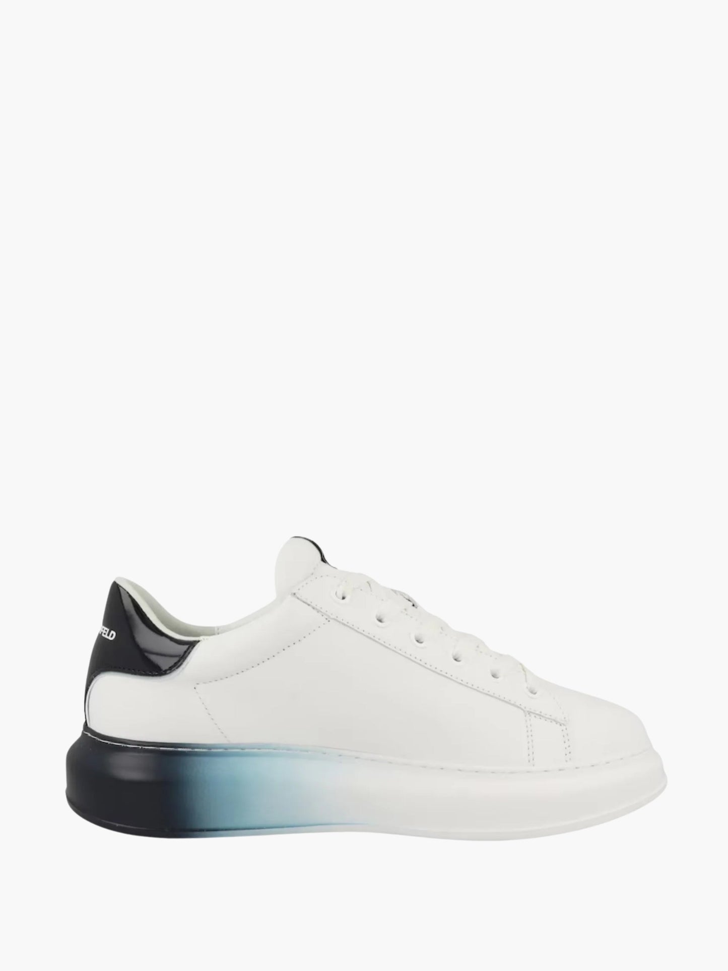 Karl Lagerfeld Sneaker KL584 Kapri Ombre Nft Lo Lace White Lthr W/Blue