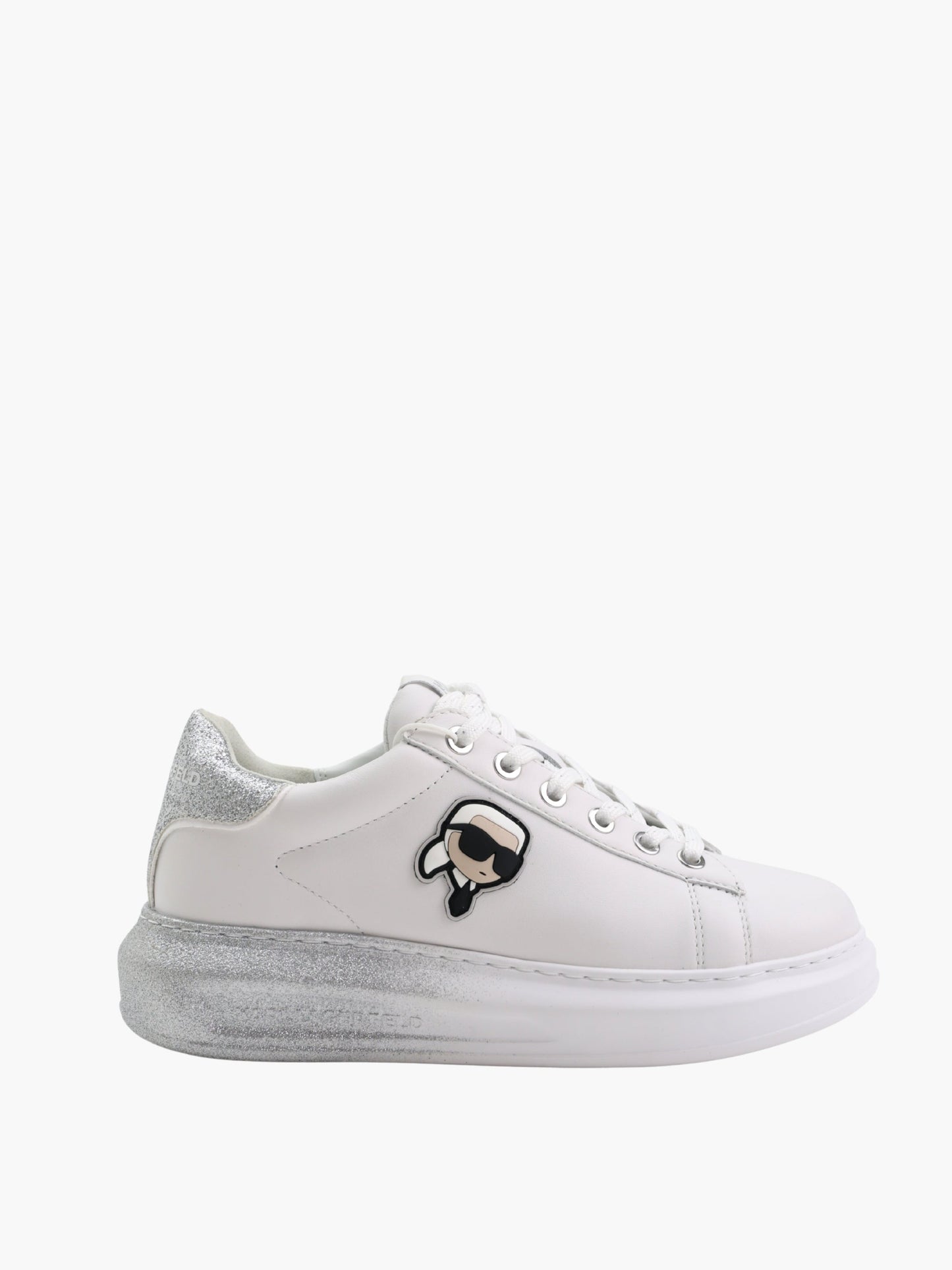 Karl Lagerfeld Sneaker KLL299 Kapri Ombre Nft Lo Lace White Lthr W/Silver