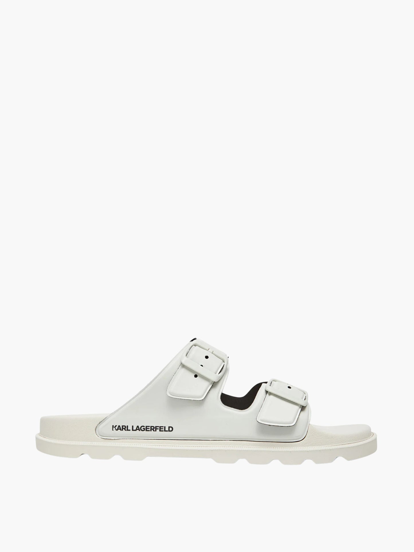 Karl Lagerfeld Slide Kls56 Kondo Tred 2-Strap Off White Rubber