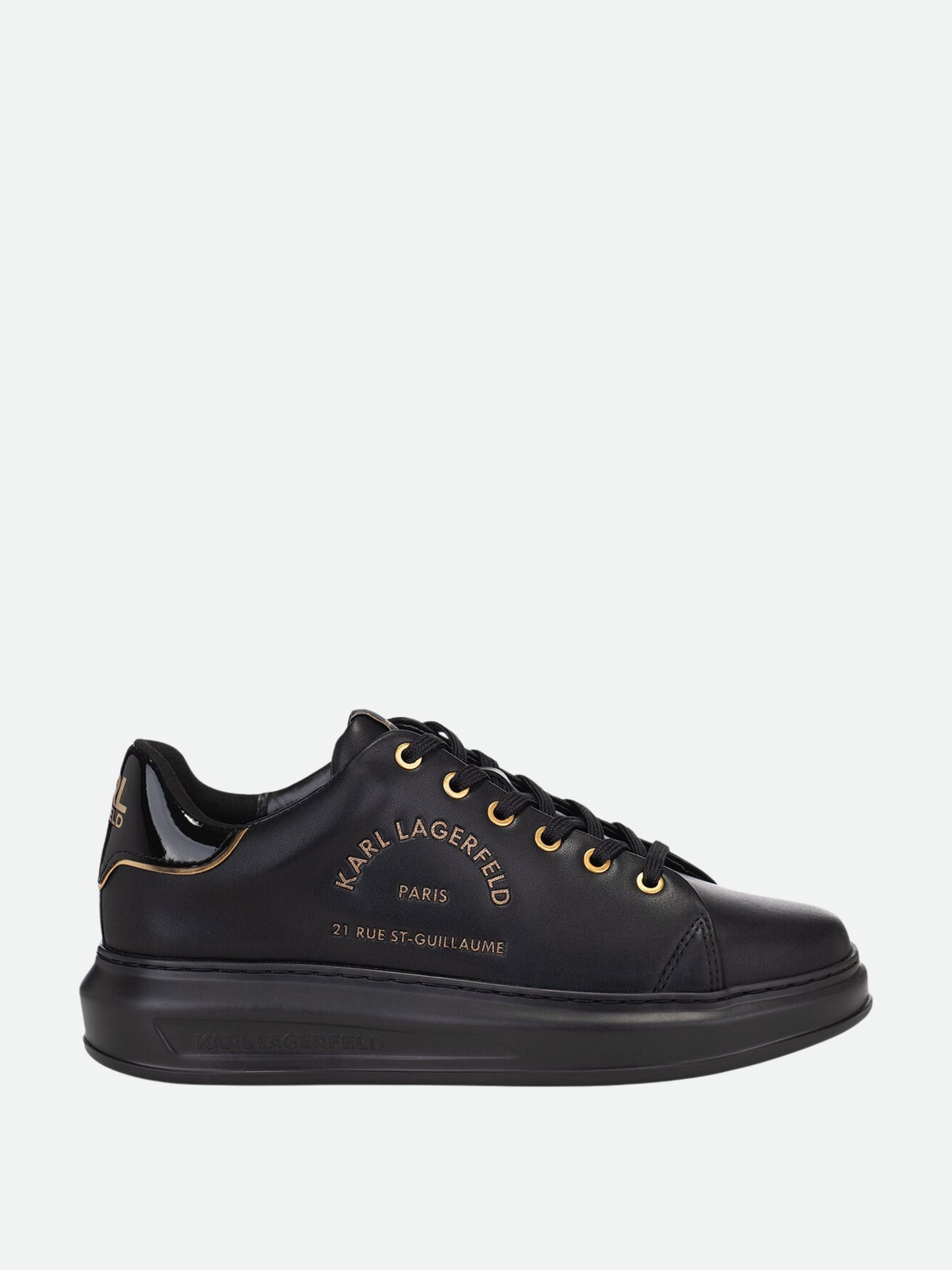 Karl Lagerfeld Sneaker Kll285 Kapri Lug Maieon Karl Lace Black Shimmer Suede