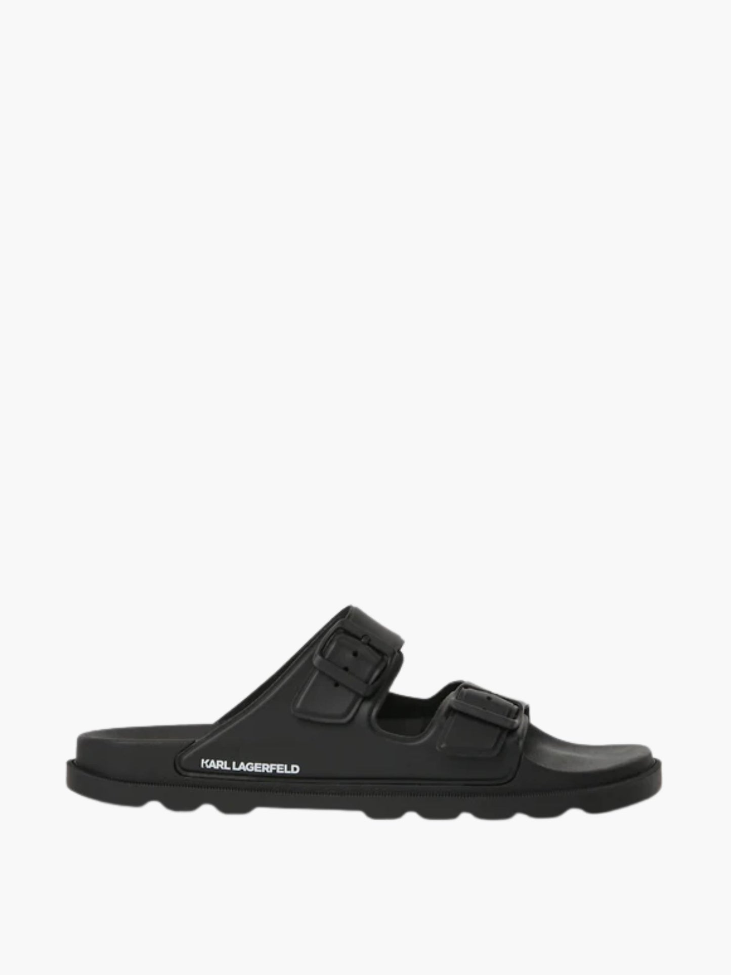 Karl Lagerfeld Slide Kls55 Kondo Tred 2-Strap Black Rubber