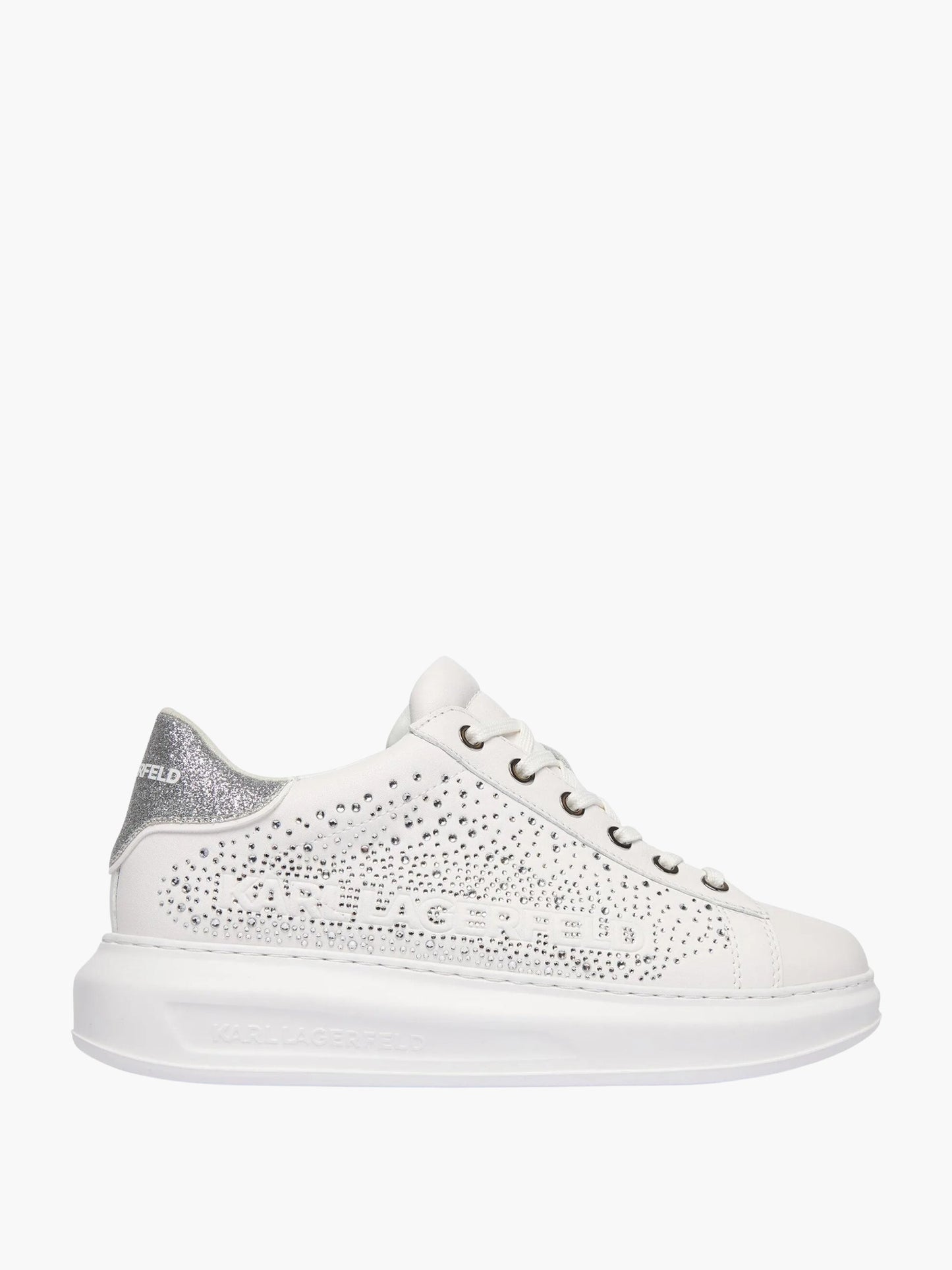 Karl Lagerfeld Sneaker KLL304 Kapri Konstellation Lo White Lthr W/Silver