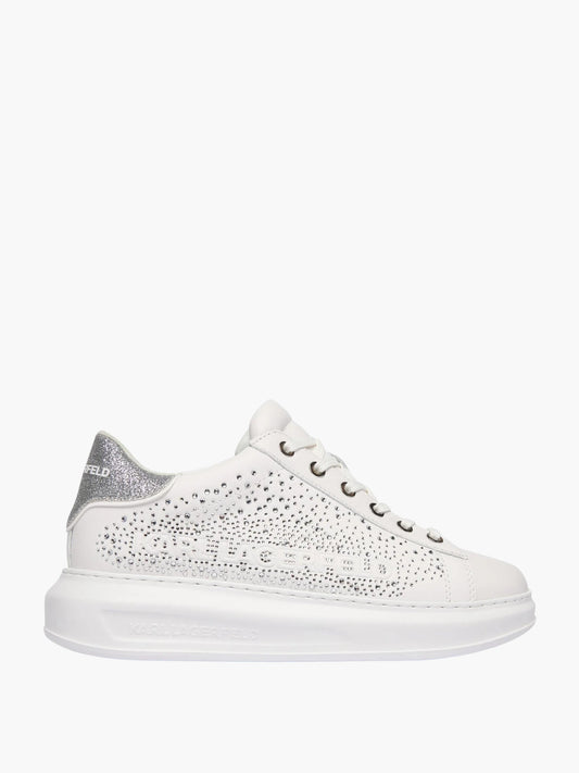 Karl Lagerfeld Sneaker KLL304 Kapri Konstellation Lo White Lthr W/Silver