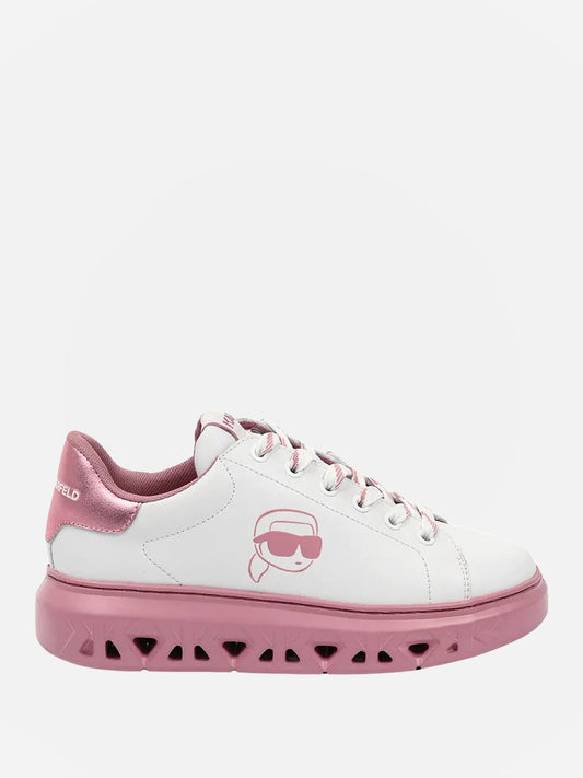 Karl Lagerfeld Sneaker Kapri Kite Outline Nft Lo Lace White/Pink