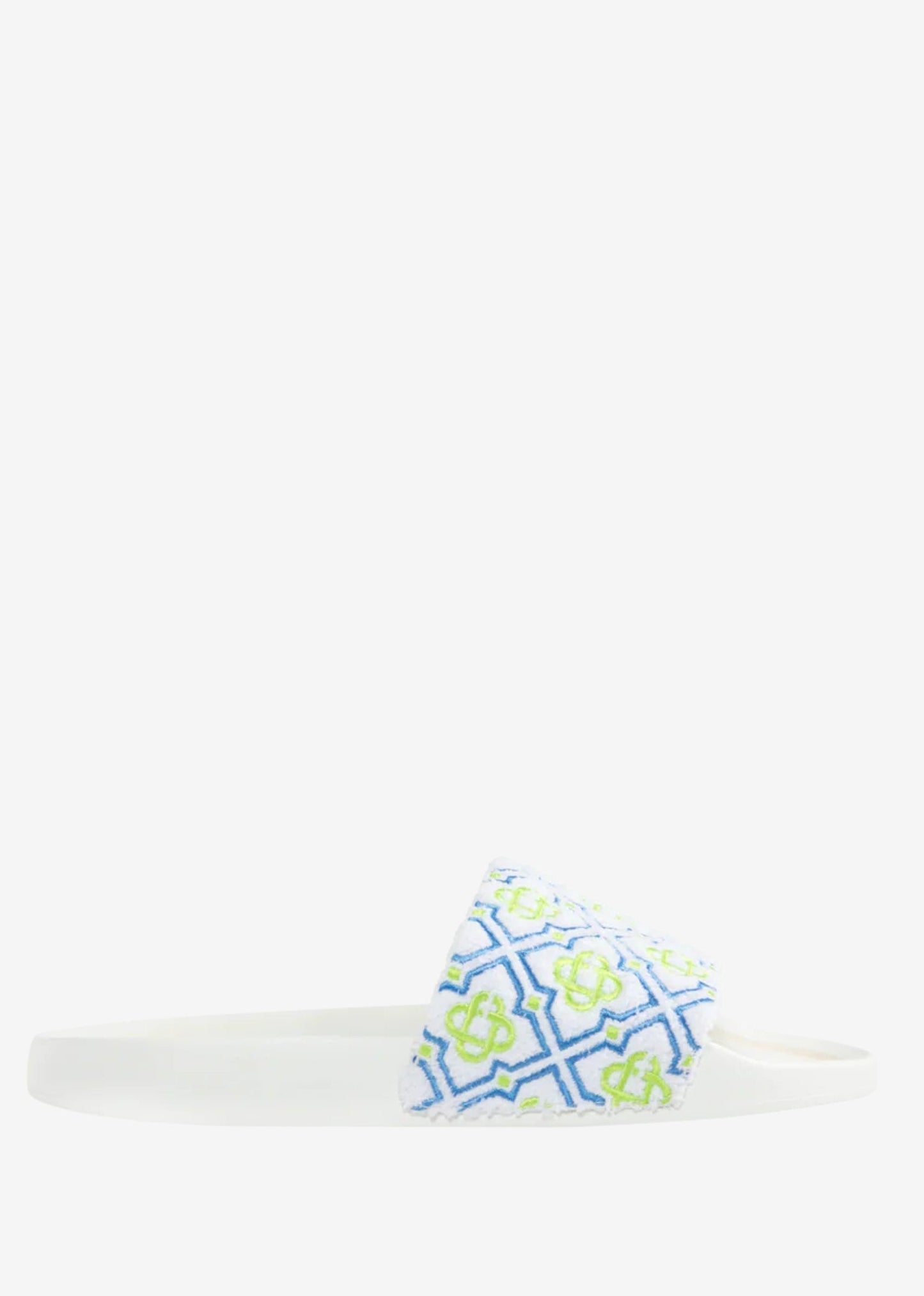 Casablanca Csl13 Monogram Pool Slide White