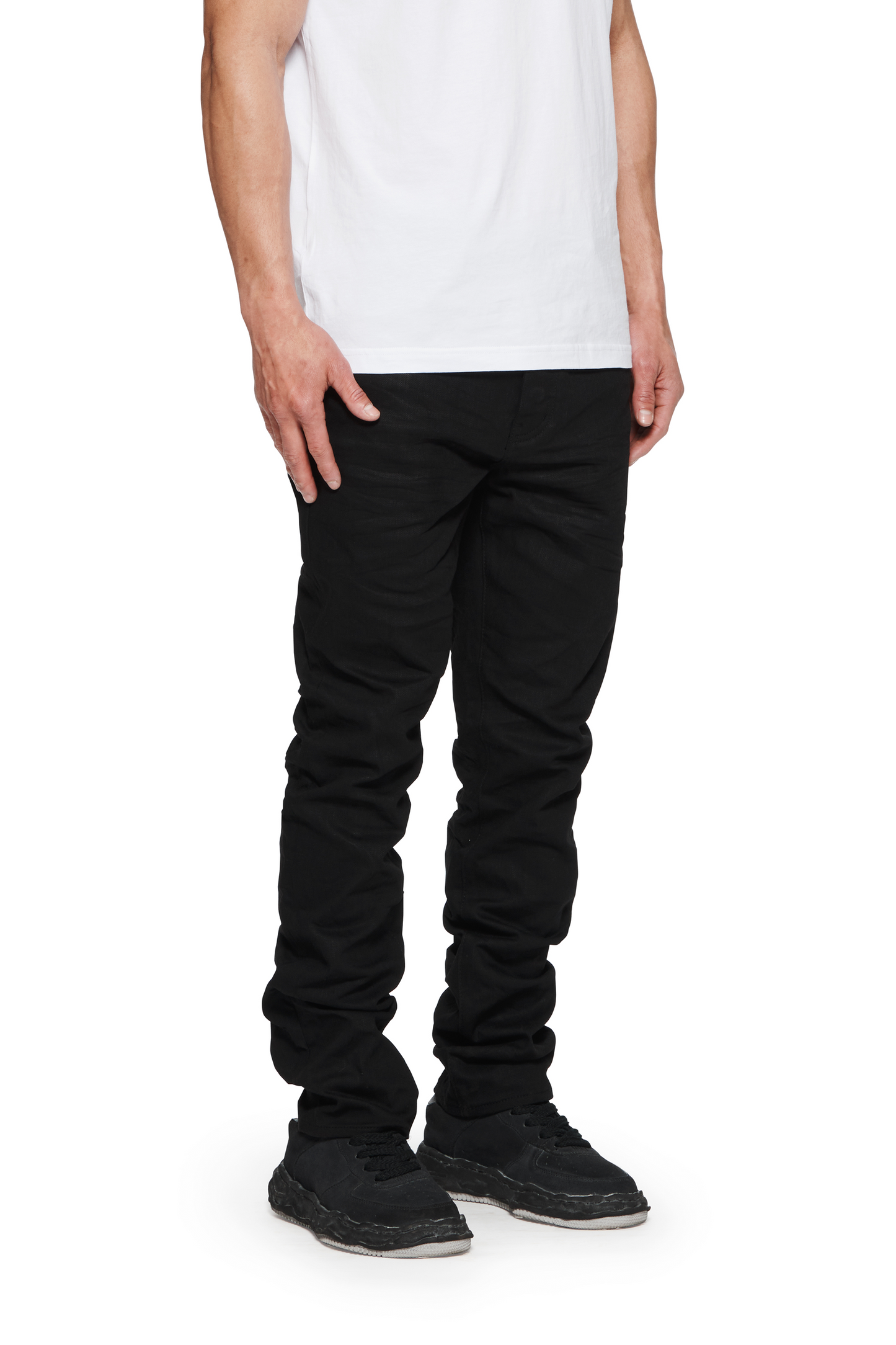 Purple Jeans Raw Black