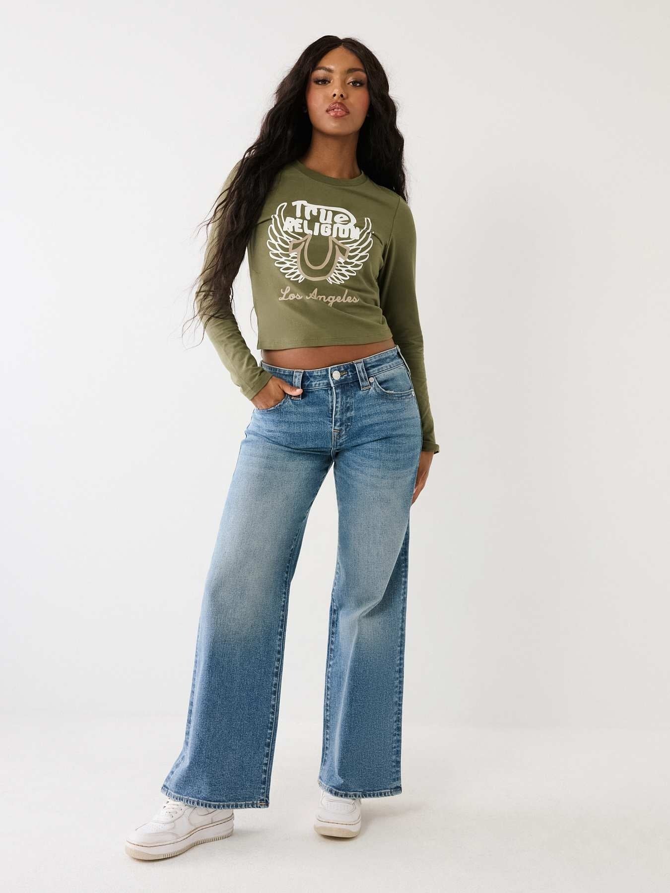 True Religion Jeans Bobbi Baggy Medium Wash