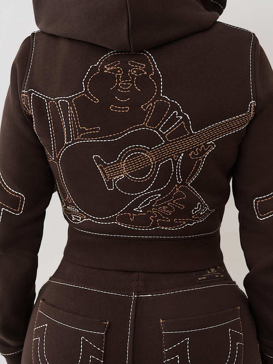 True Religion Hoodie Anniversary Big T Shrnkn Ganache