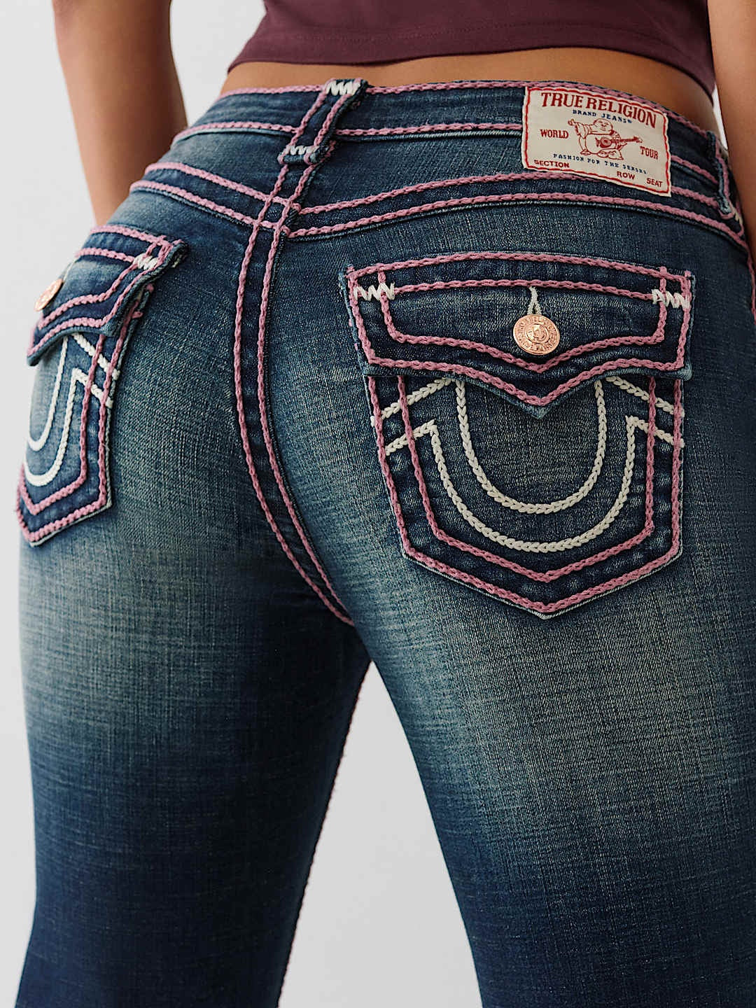 True Religion Jeans Becca Cut Flap Rope Stitch Jazz Lounge