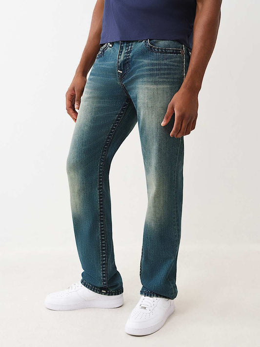 True Religion Item Ricky Super T Flap 34in Qt Hs Gotham Grind Dark Wash