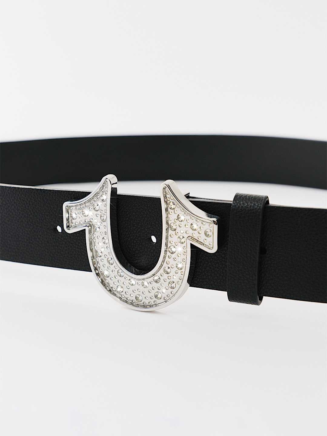 True Religion Crystal Hs Tr Belt Black