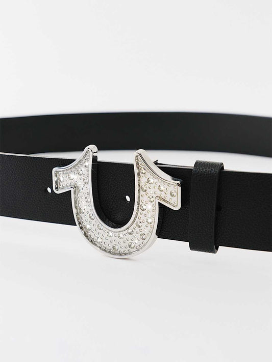 True Religion Crystal Hs Tr Belt Black