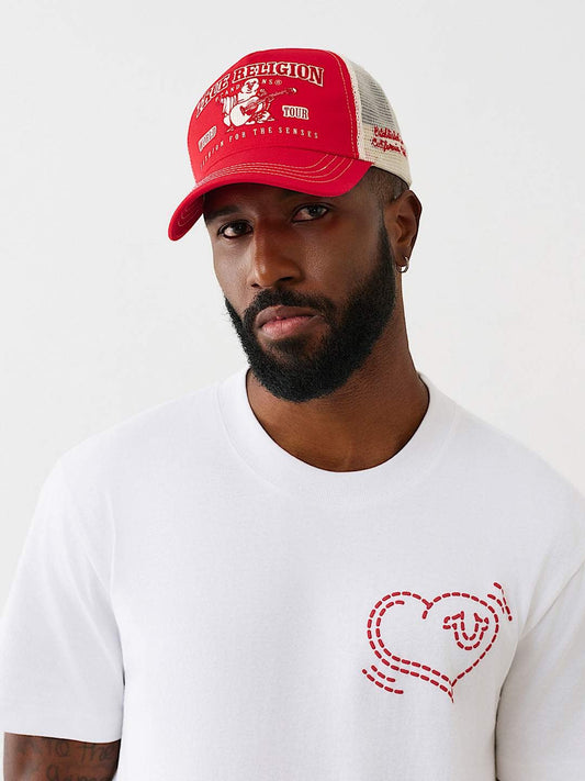 True Religion Varsity Trucker Cap Bordeaux / Dakota
