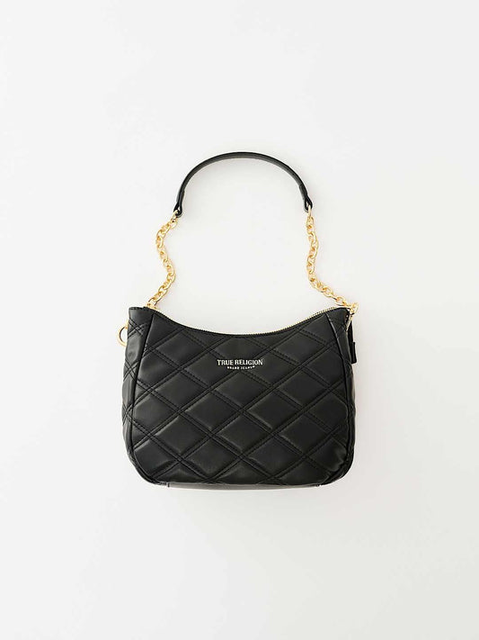 True Religion Quilted Handbag Jet Black