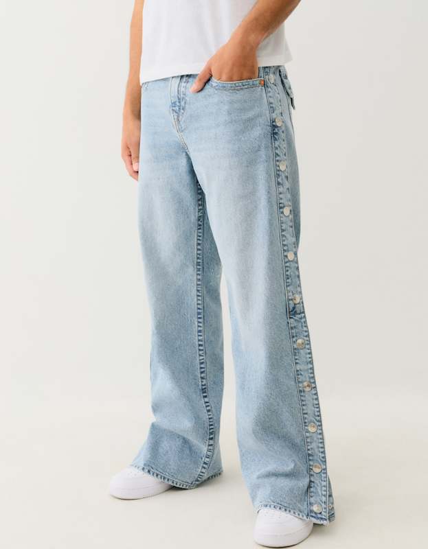 True Religion Vinny Tear Away Sn Flp 32in Whisper Medium Wash