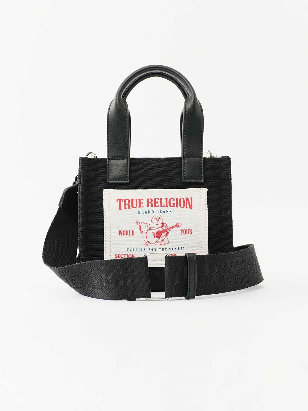 True Religion Item Canvas Mini Tote Black