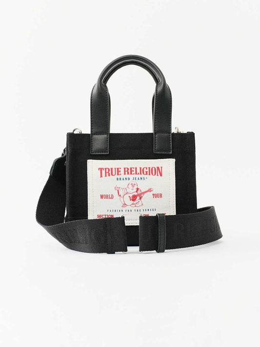 True Religion Item Canvas Mini Tote Black