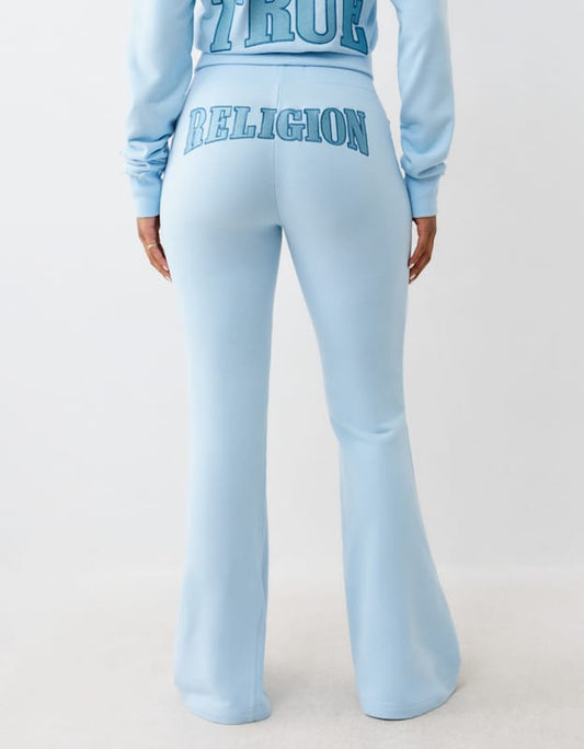 True Religion Mr Joey Flare Terry Pants Cerulean Blue