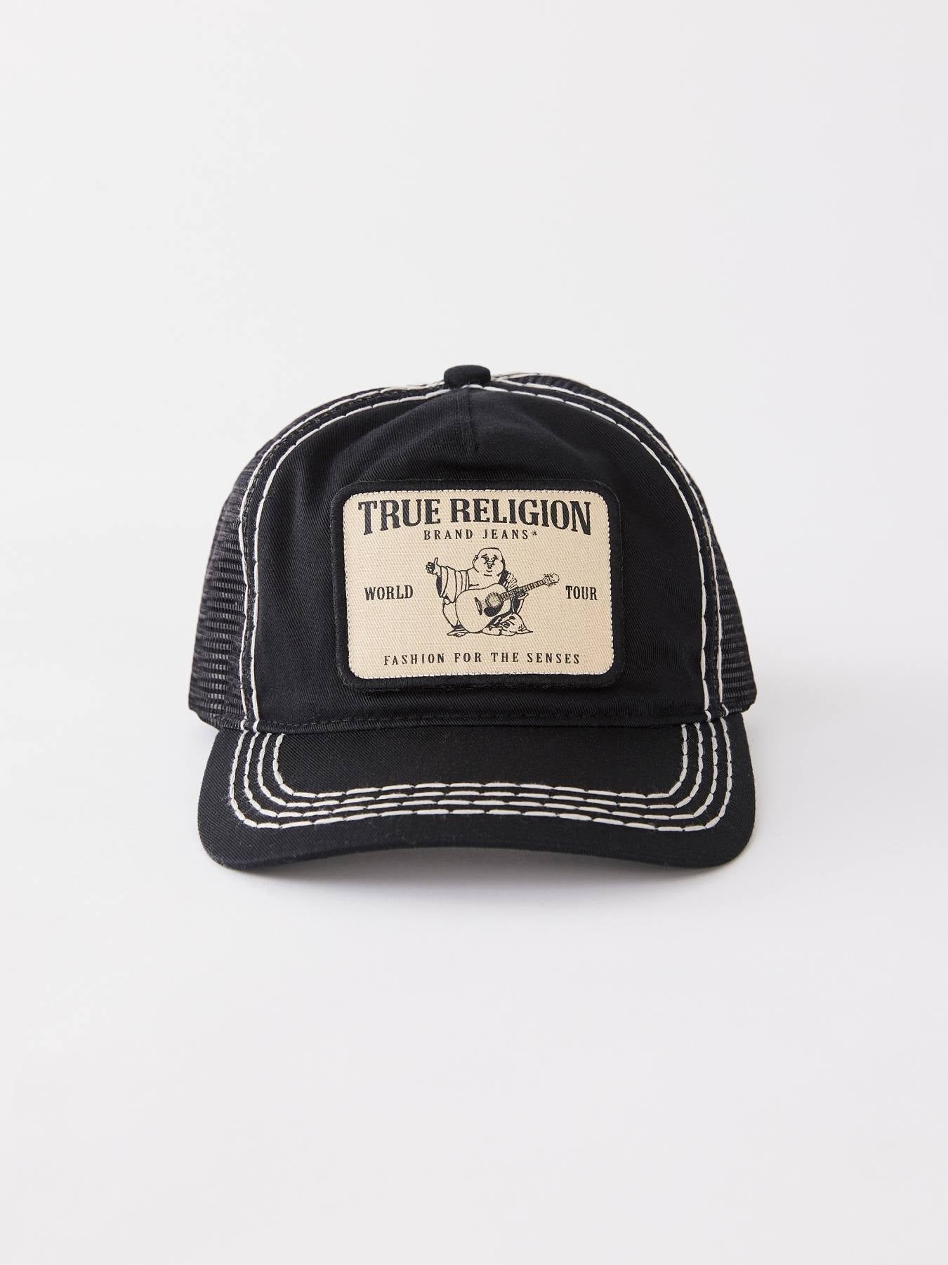 True Religion Item Concert Patch Big T Trucker Black / Natural