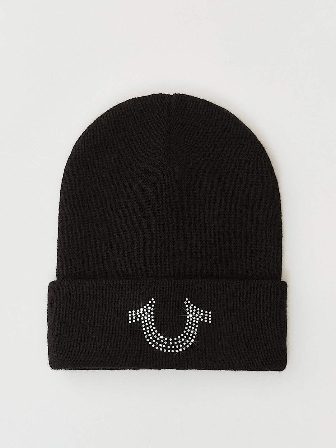 True Religion Crystal Beanie Jet Black