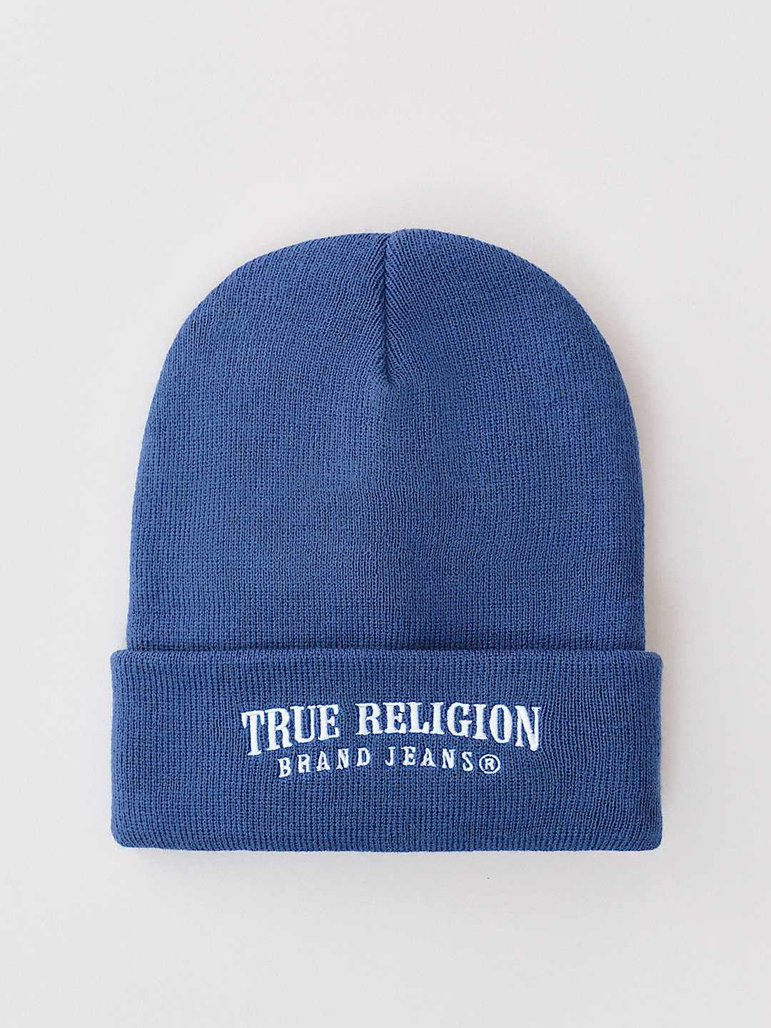 True Religion Arch Logo Beanie Eclipse